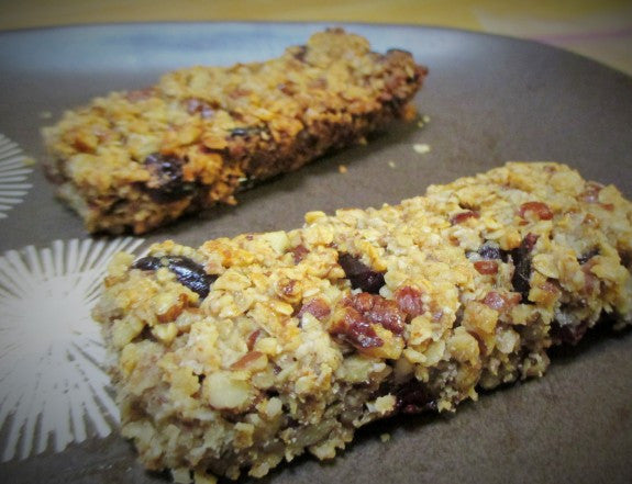 Chewy Cranberry Pecan Granola Bars