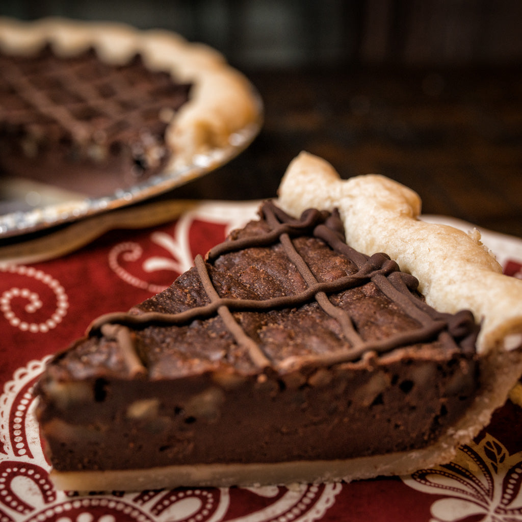 Cocoa Fudge Pecan Pie